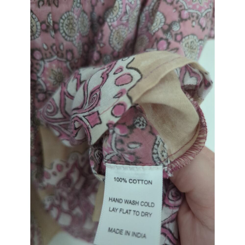 Bell By Alicia Bell Pink Flutter Sleeve Boho Top - Picture 5 of 6